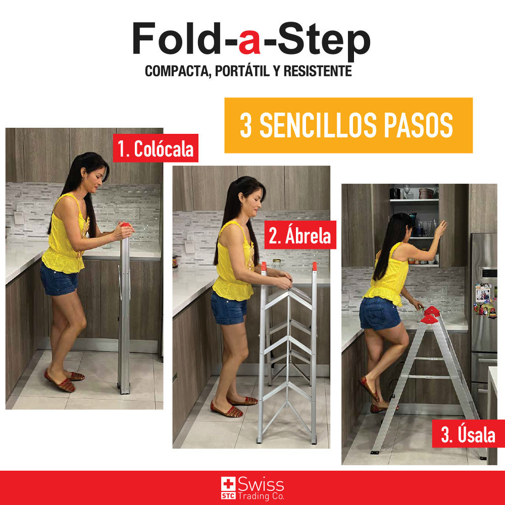 Fold a Step Escalera Plegable 4 esc
