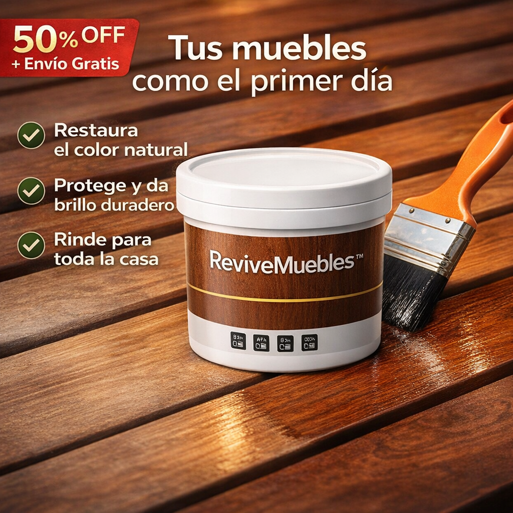 ReviveMuebles™- Sellador Cera Barniz Para Maderas 1 Kilo