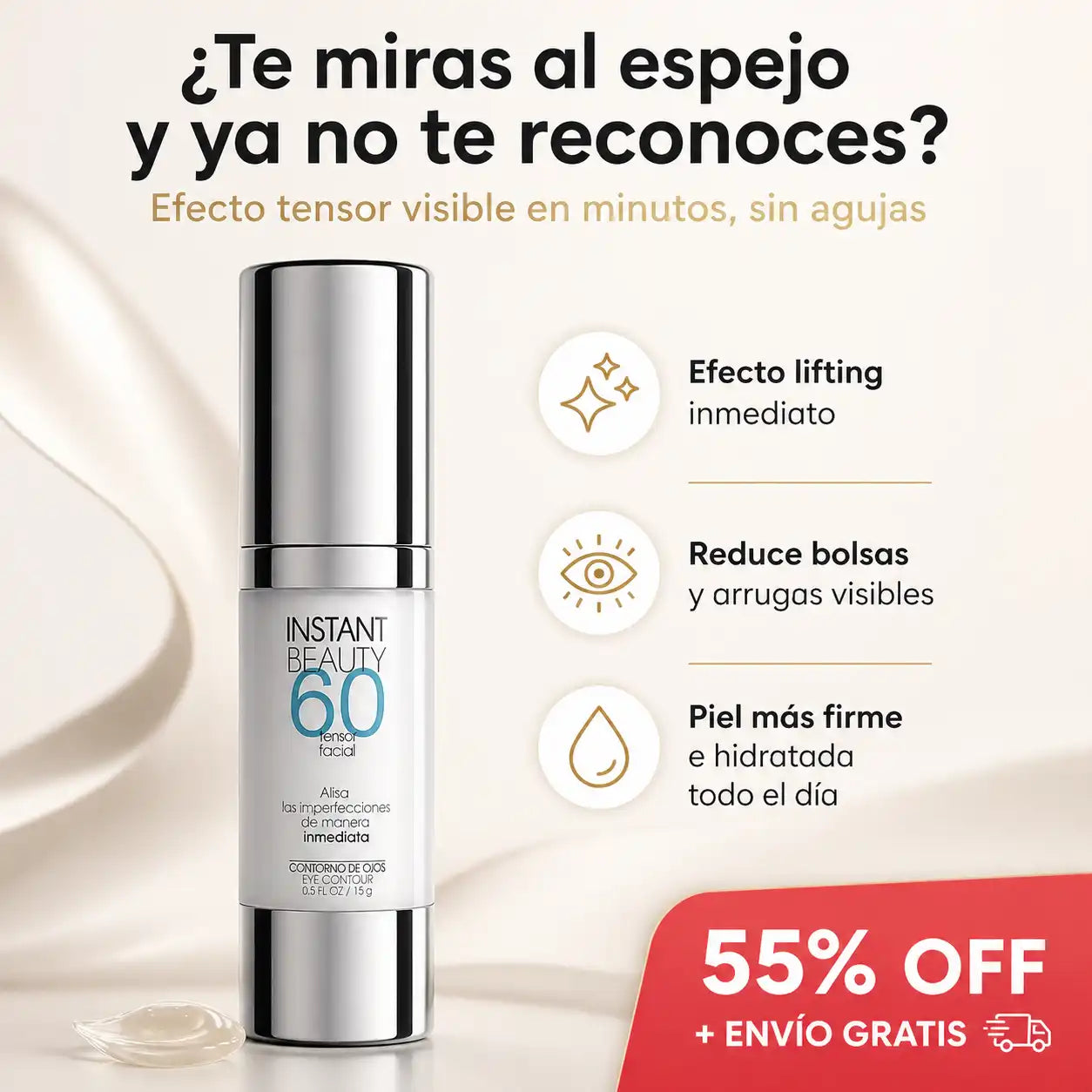 Instant Beauty Serum Anti-arrugas - Compruébalo tú misma