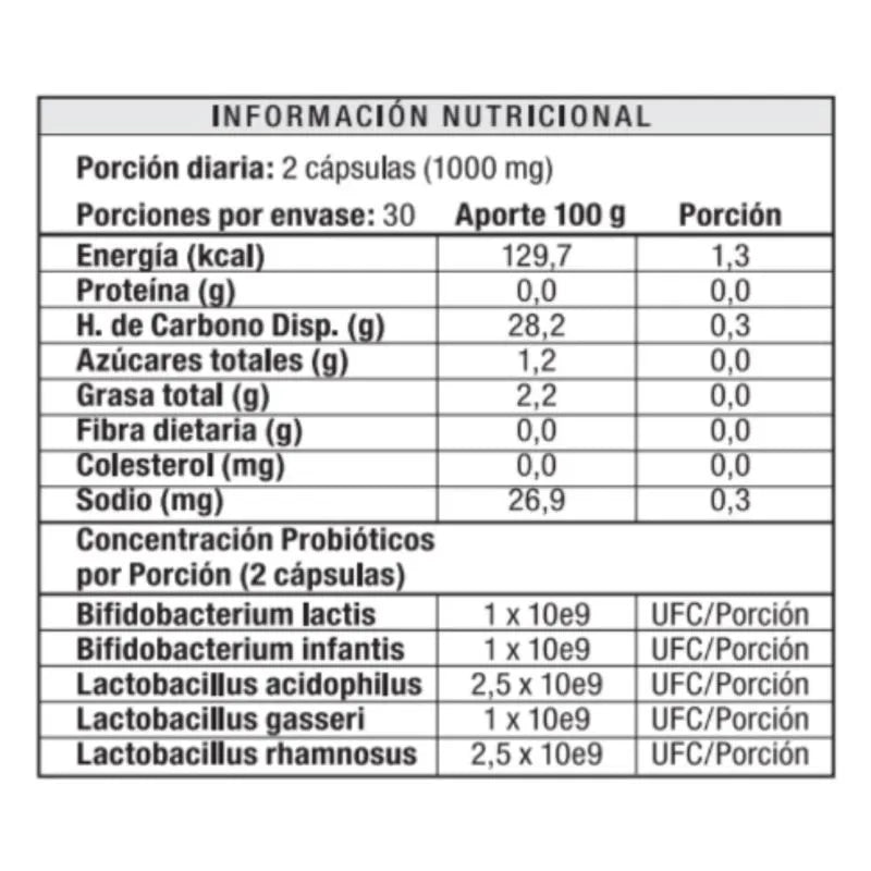Bacterium Plus Complejo Probiótico