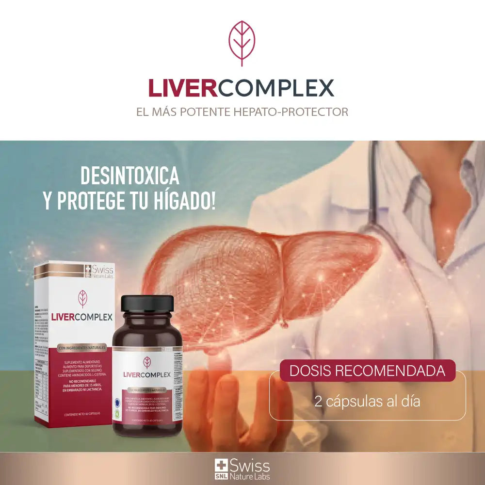 Liver Complex-Si te sientes hinchada, pesada y sin energía… puede que necesites partir por cuidar tu hígado.