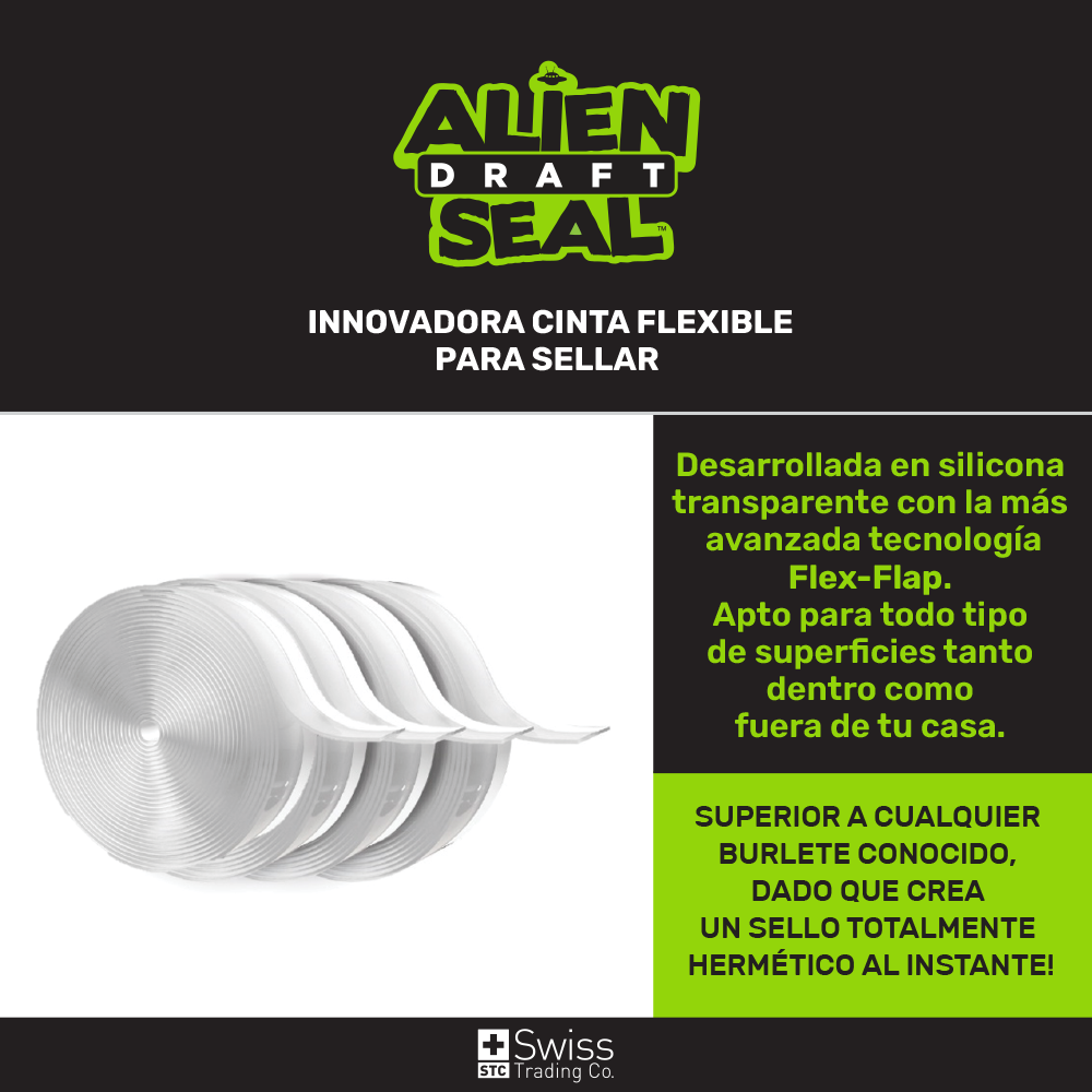Alien Seal Cinta Sella Puertas Ventanas