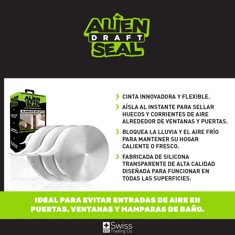 Alien Seal Cinta Sella Puertas Ventanas