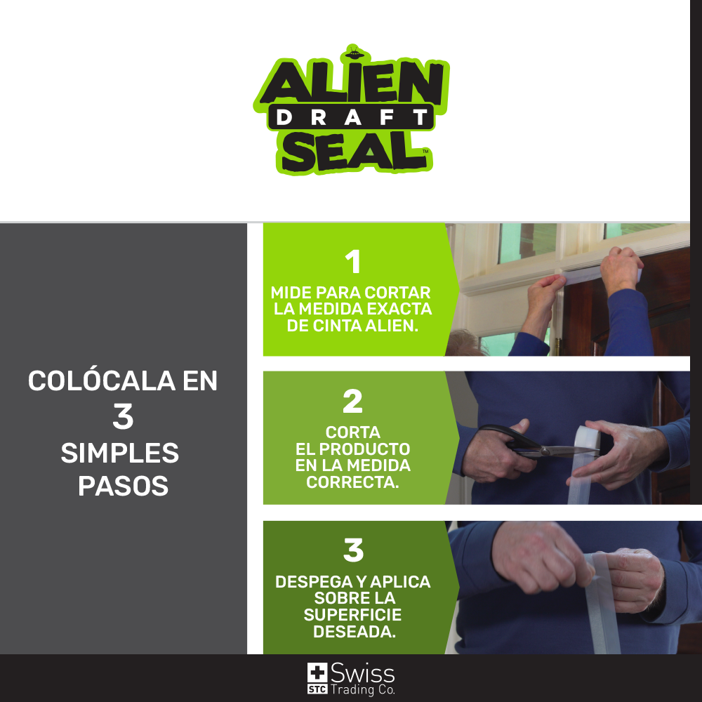 Alien Seal Cinta Sella Puertas Ventanas