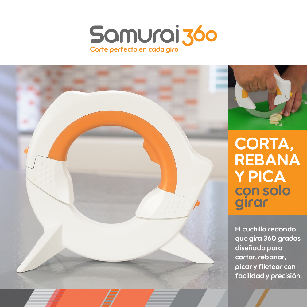 Samurai 360 Cuchillo Circular Giratorio