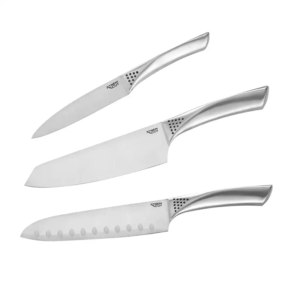 Xtrem Cut Set 3 Cuchillos Acero Inox