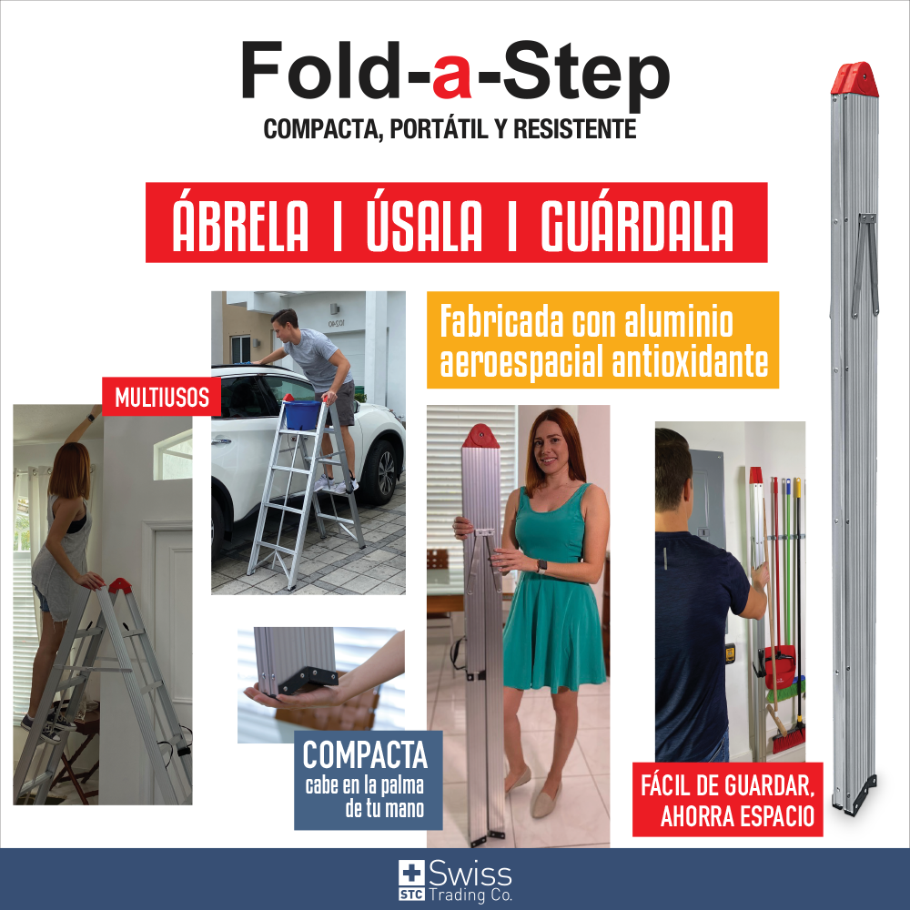 Fold a Step Escalera Plegable 4 esc
