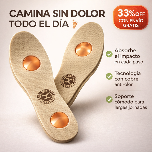 Copper Comfort Plantillas con Cobre