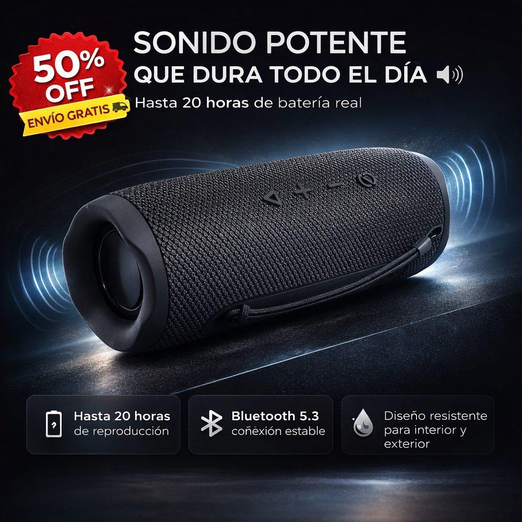 Santana Energía Parlante Bluetooth 5.3