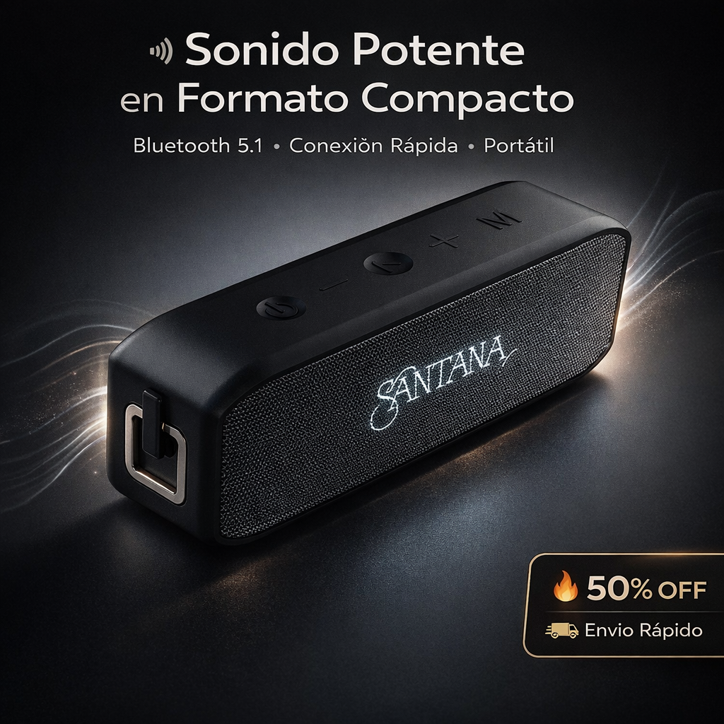 Santana Samba™- El parlante que convierte cada momento en un evento.
