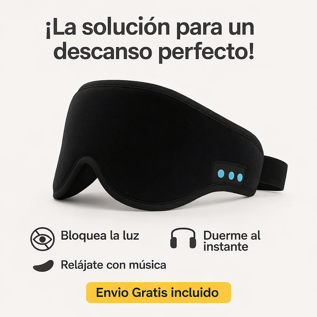 Antifaz Con Audifonos Para Dormir
