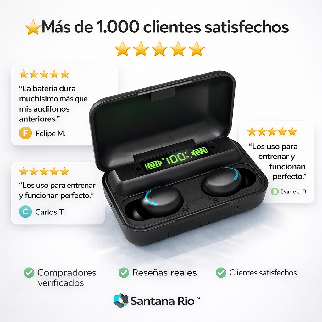 Santana Rio™ Auriculares Bluetooth 5.1 🎧