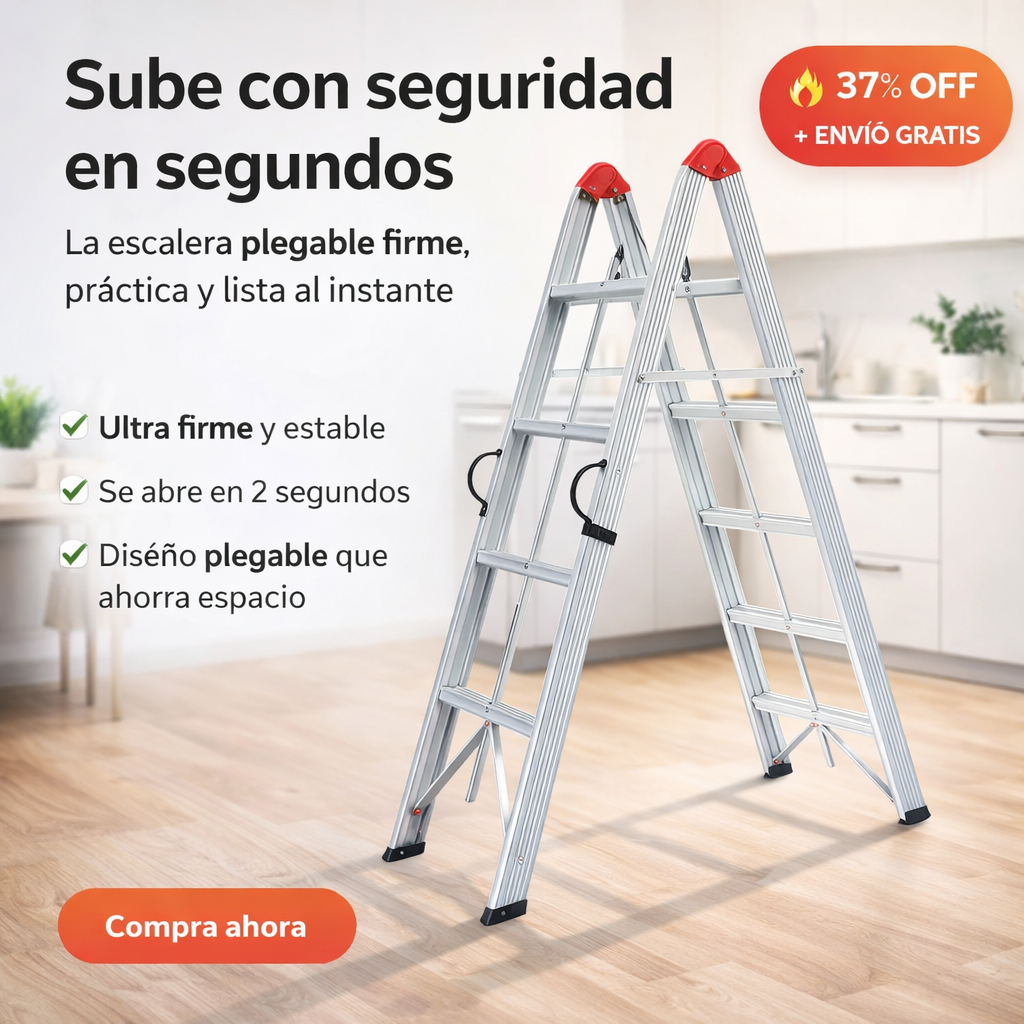 Fold a Step Escalera Plegable 4 esc