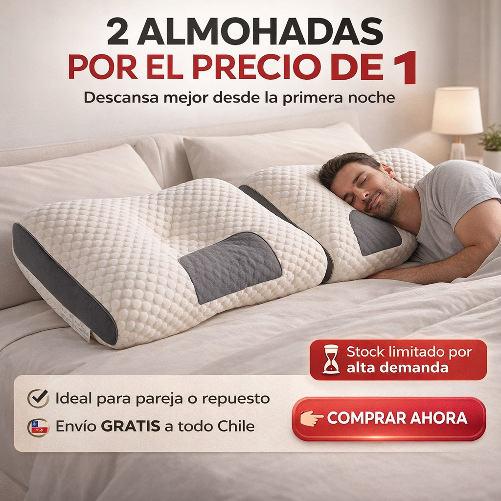 Almohada Cervical Ergonómica - Solo Por hoy Lleva 2X1
