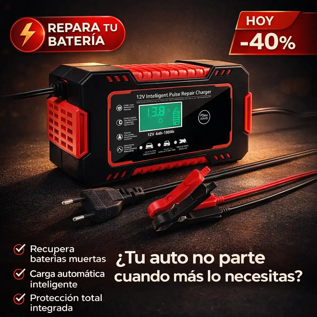 ARRANCAPRO-CARGADOR REPARADOR DE BATERIAS PARA AUTO