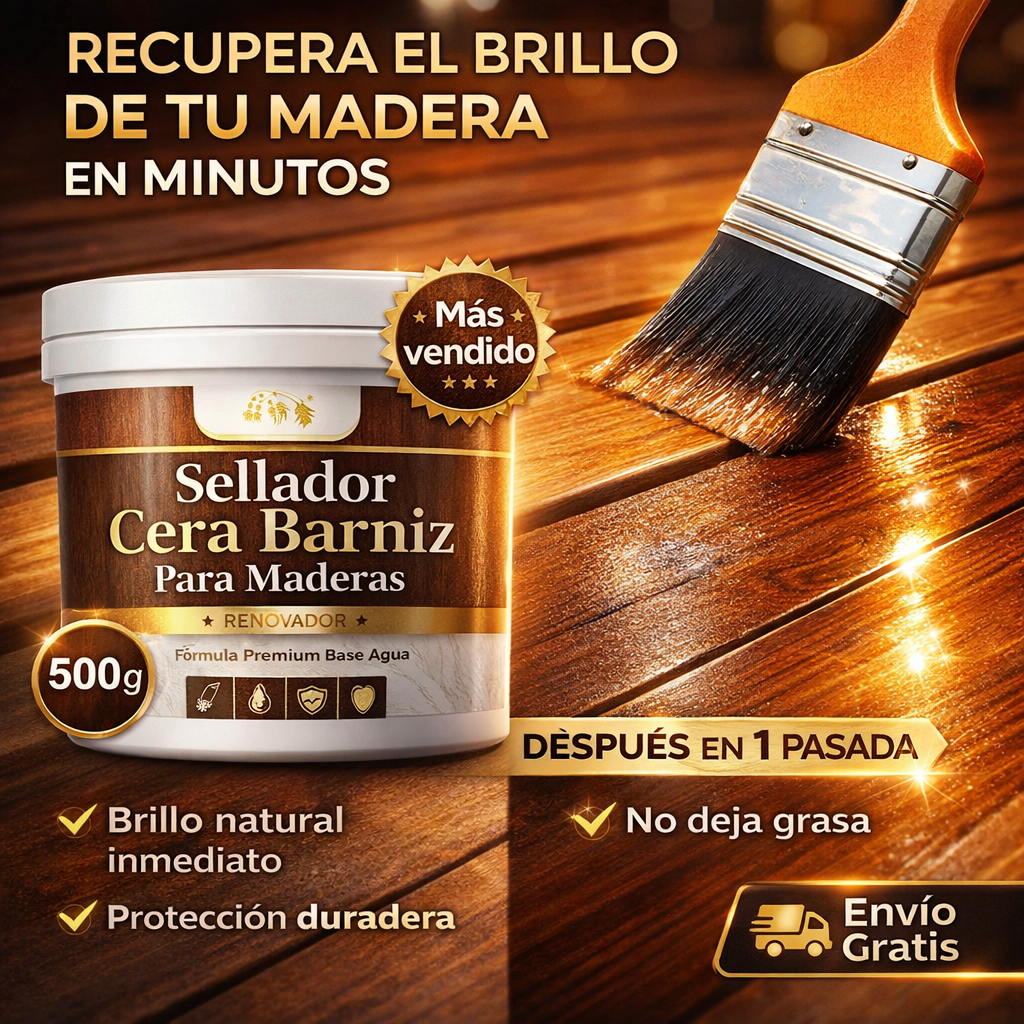Sellador Cera Barniz Para Maderas 500g