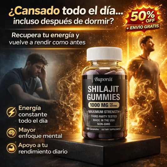 Shilajit Gomitas - Vuelve a sentir la energía que creías perdida.