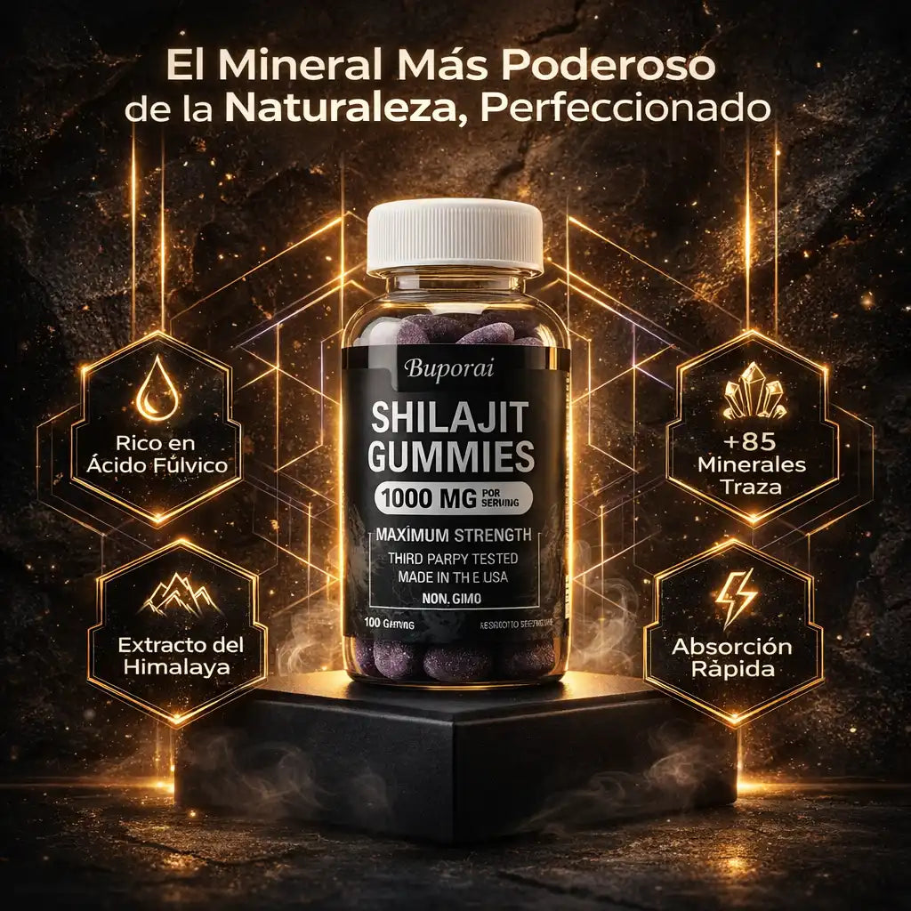 Shilajit Gomitas - Vuelve a sentir la energía que creías perdida.