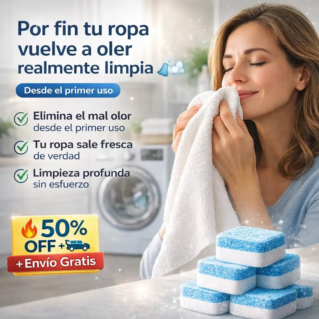 Pastillas Limpiadoras de Lavadora Pack 60 Unid-Elimina Olores y Suciedad Oculta