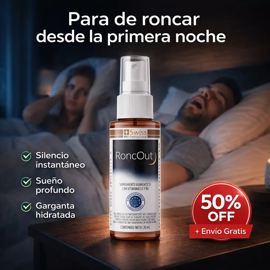 RoncOut Spray — Para de roncar desde la primera noche