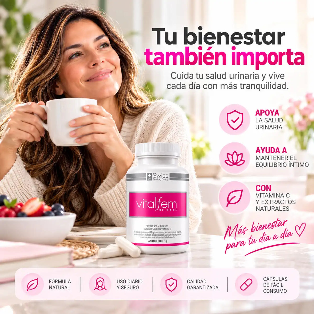 Vitalfem Uricare Salud Urinaria Femenina