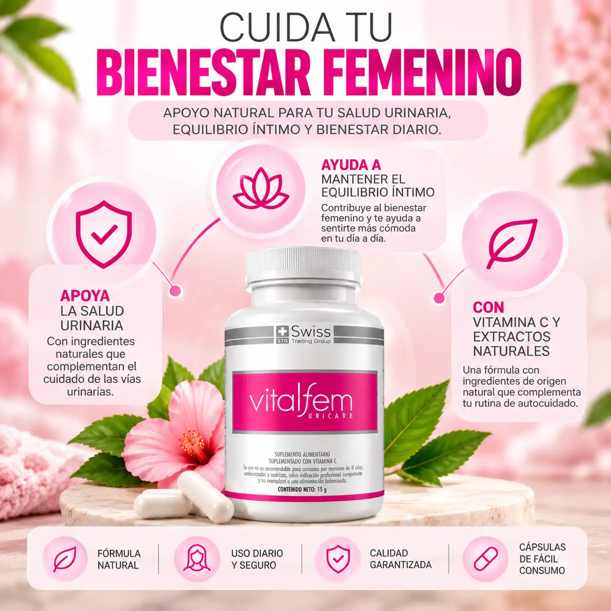 Vitalfem Uricare Salud Urinaria Femenina