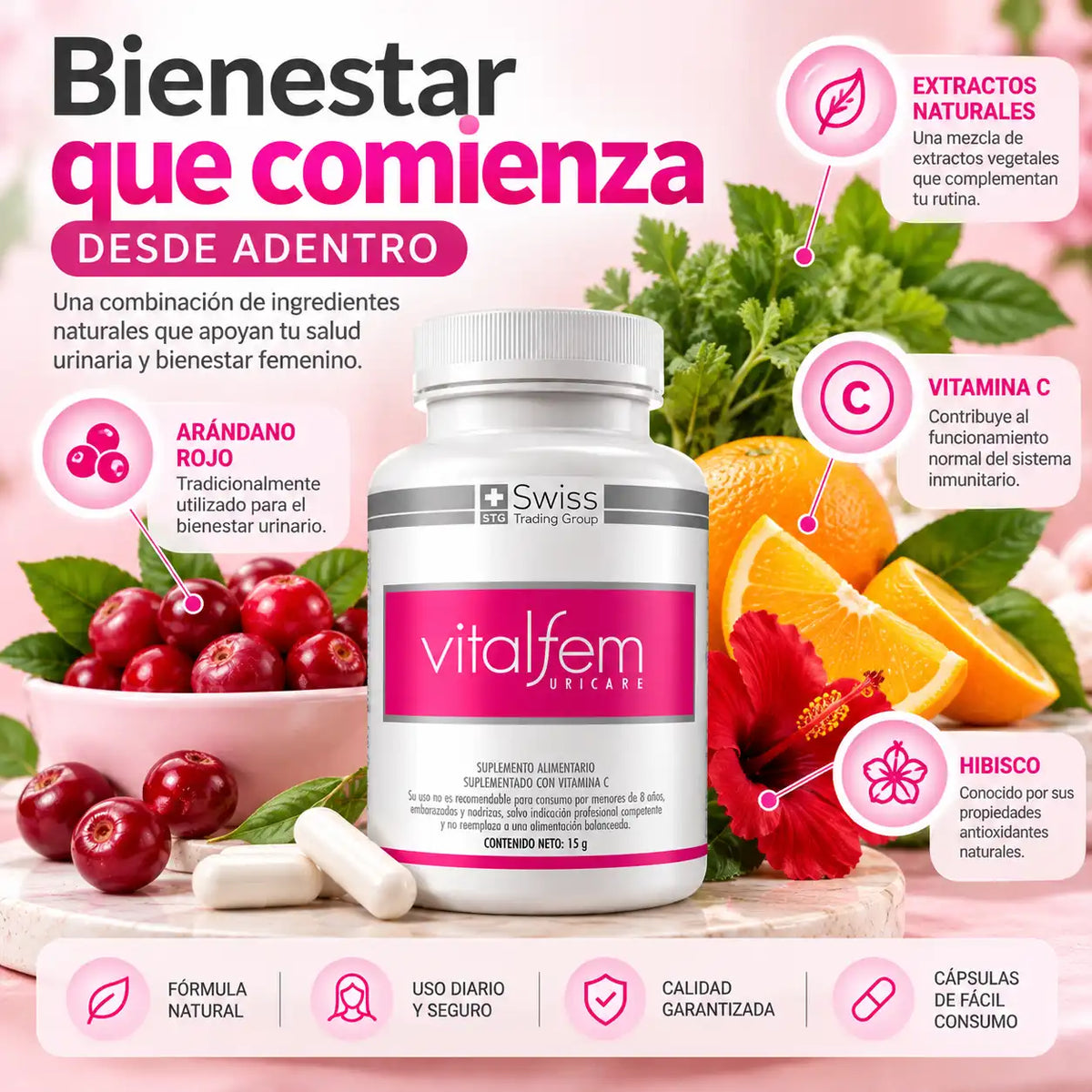 Vitalfem Uricare Salud Urinaria Femenina