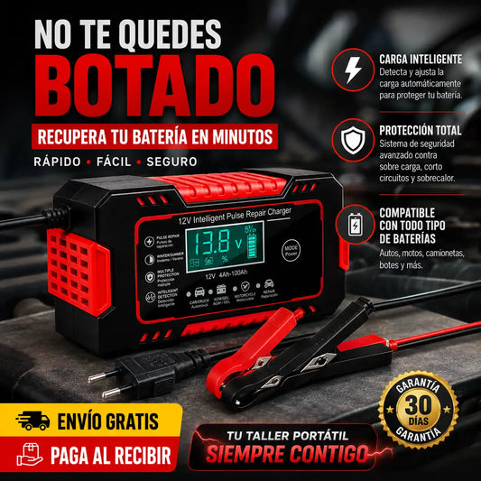 ARRANCAPRO-CARGADOR REPARADOR DE BATERIAS PARA AUTO
