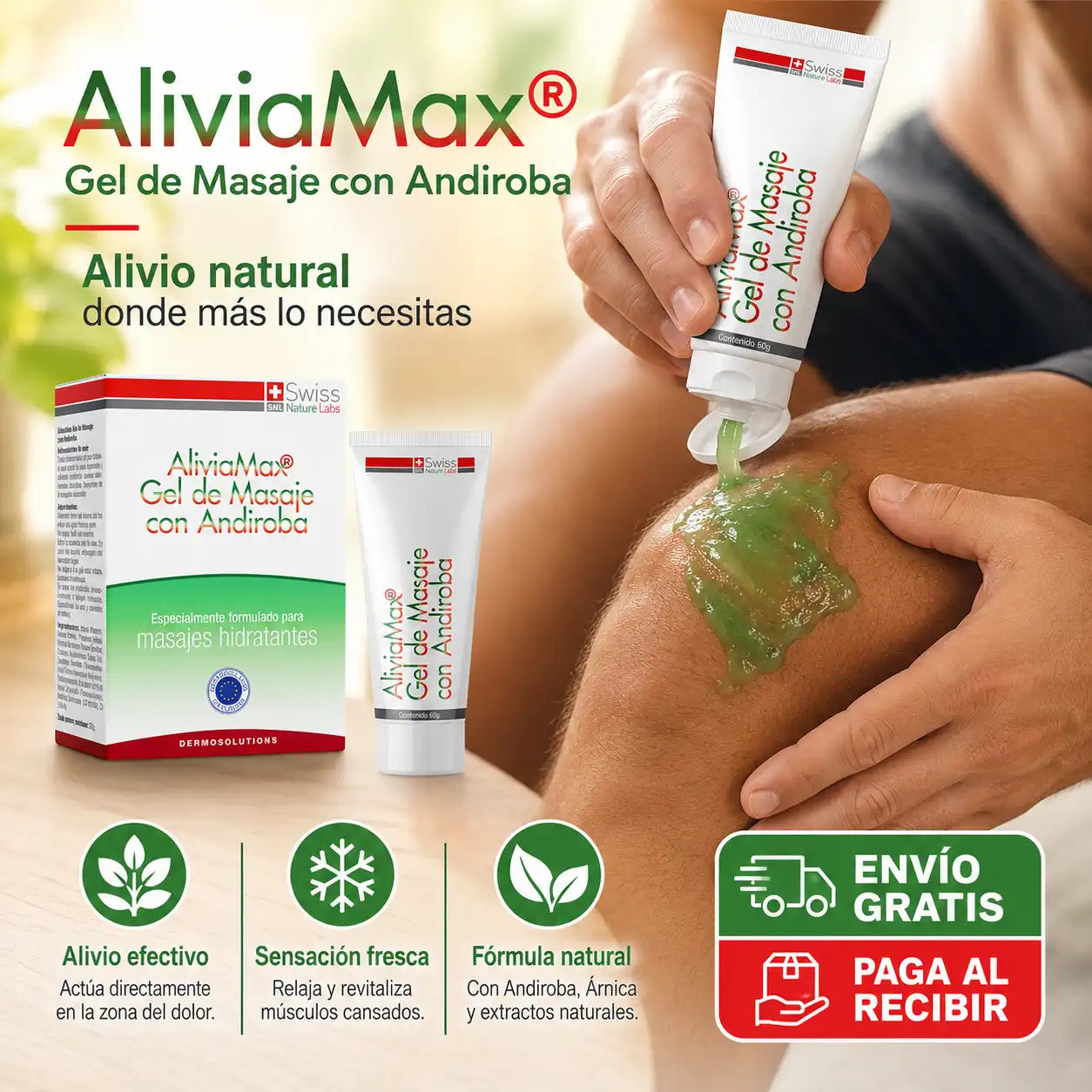 Aliviamax Gel de Masaje para Dolores