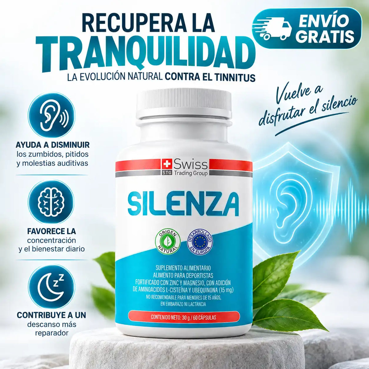 SILENZA-La Evolución Natural contra el Tinnitus