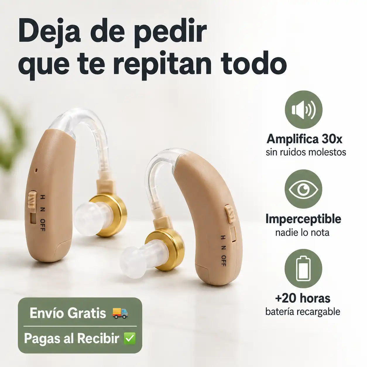 MicroEar Amplificador Auditivo x 2