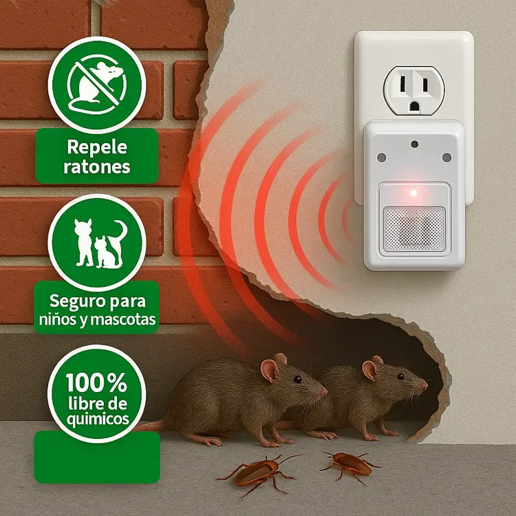 Riddex Pest Repelling Aid-Repelente Ultrasónico Ratones y Plagas