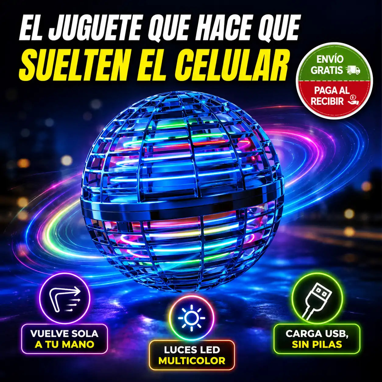 Pelota Voladora LED Flynova