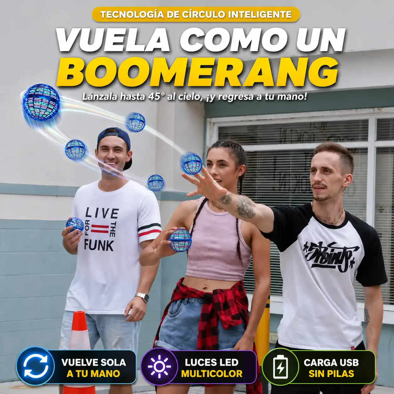 Pelota Voladora LED Flynova