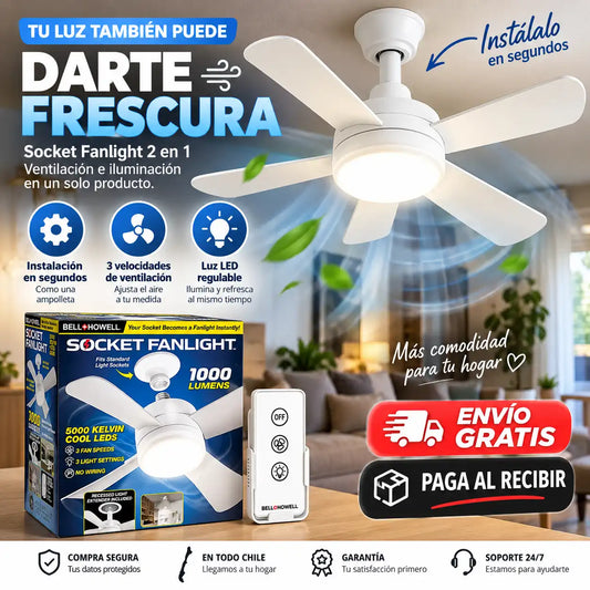 Socket Fanlight™ - Dile adiós al calor y a la oscuridad