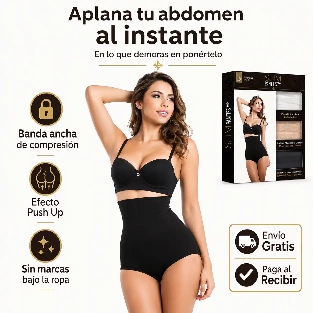 Slim Panties Reductor Efecto PushUp