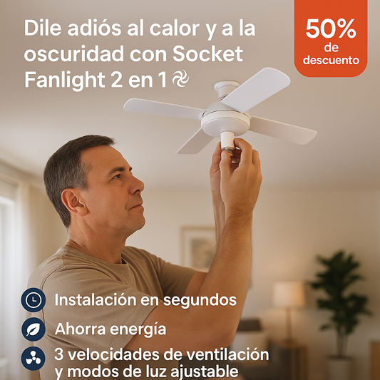 Socket Fanlight™ - Dile adiós al calor y a la oscuridad