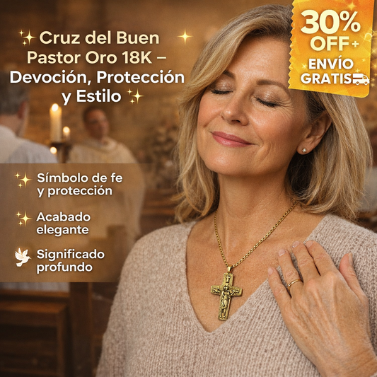 Cruz del Buen Pastor Oro