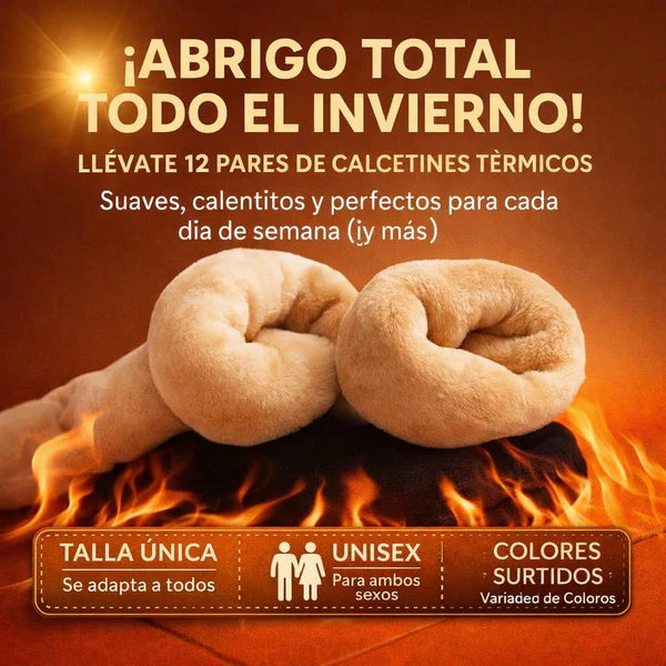 Pack 12 Calcetines Termico Suaves