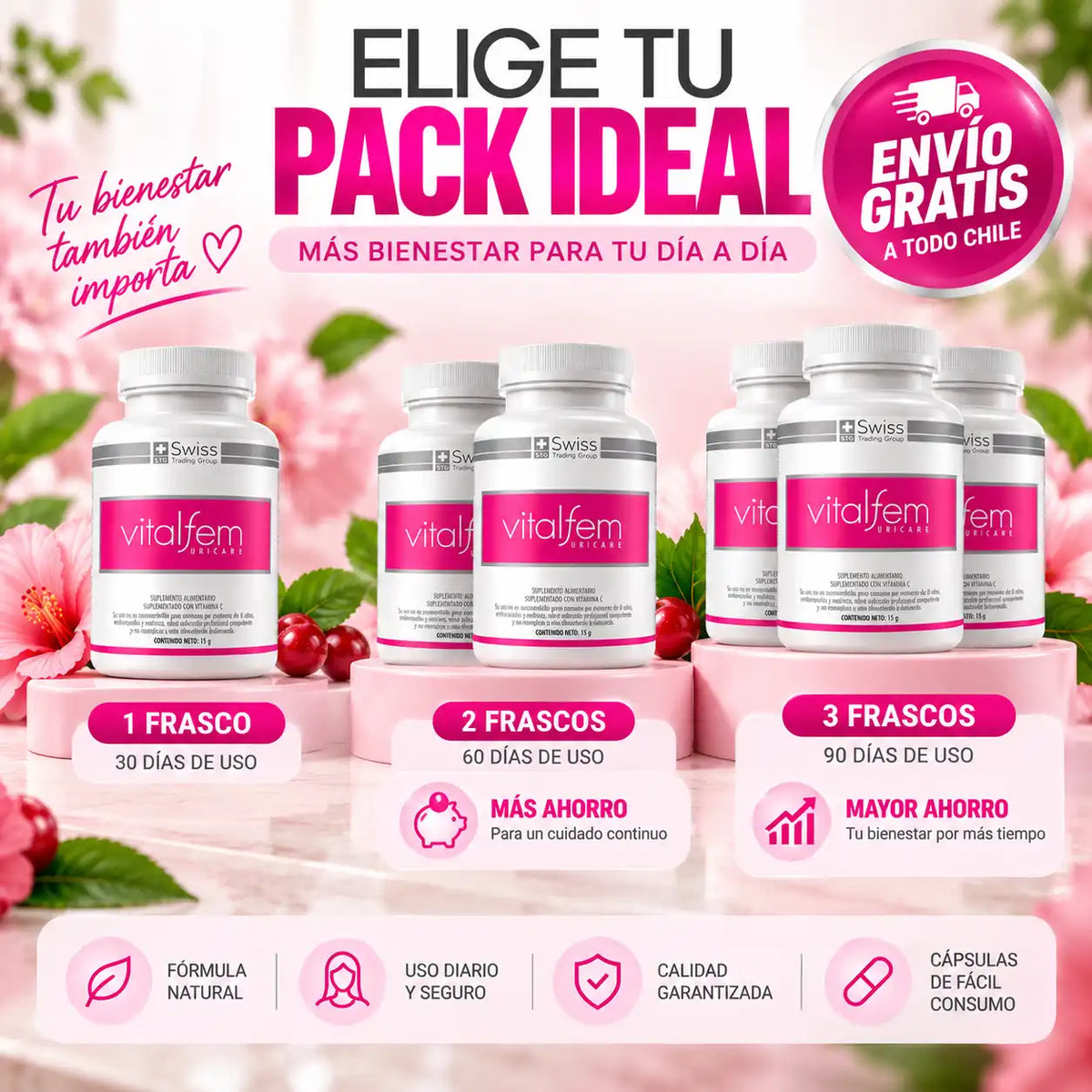 Vitalfem Uricare Salud Urinaria Femenina