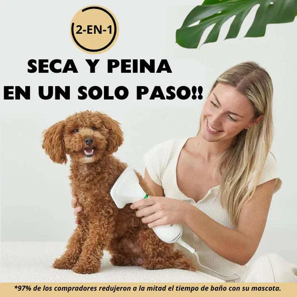 Cepillo Y Secador De Mascotas 2 En 1