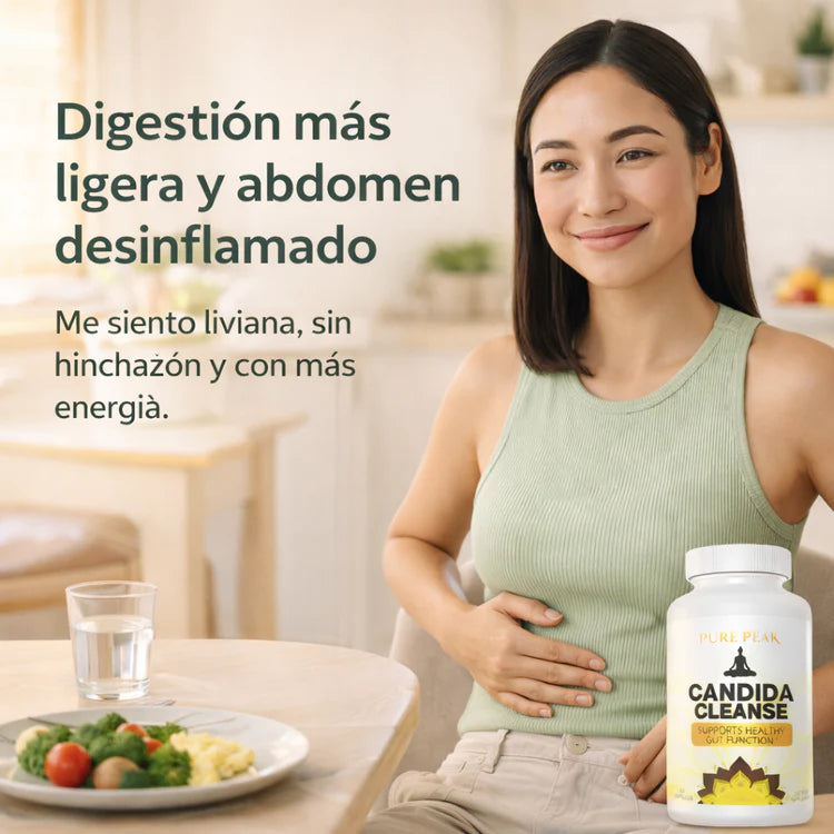 CANDIDA CLEANSE original-Limpieza intestinal profunda para reducir hinchazón y mejorar tu digestión